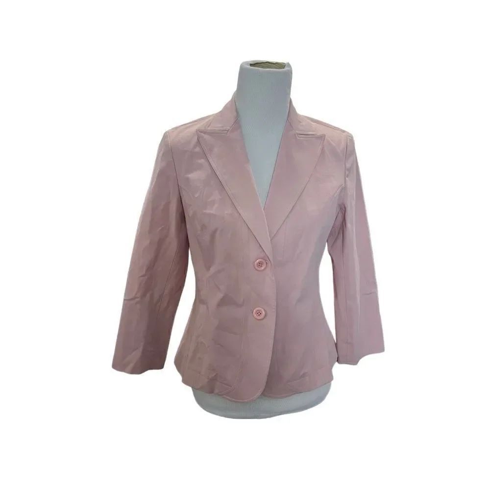Lafayette 148 Rose Pink Blazer jacket 2 Button Classic size 4